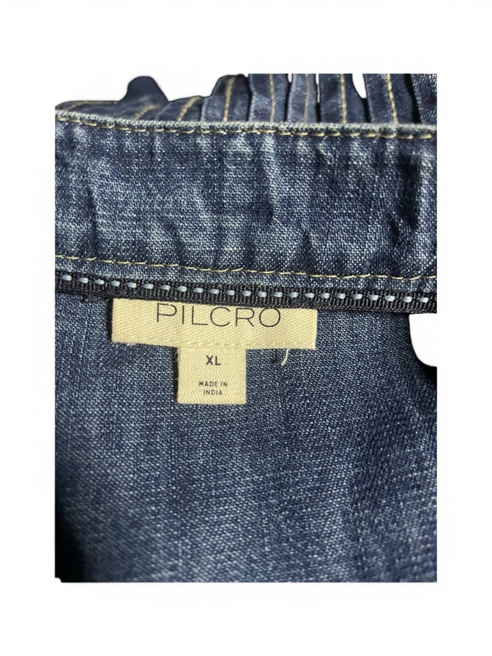 Pilcro The Linden Denim Blouse Top Size XL - Picture 5 of 7